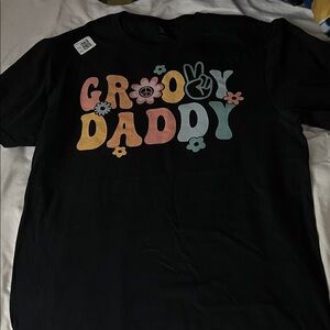 Groovy Daddy Black T-Shirt